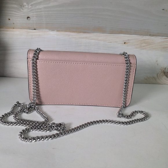 Karl Lagerfeld Paris Kosette Mini Shoulder Bag in a blush pink - Picture 9 of 11